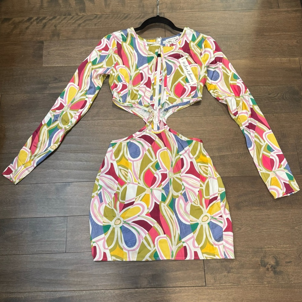 For Love and Lemons Thora Long Sleeve Mini Dress NWT - Size XS